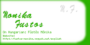 monika fustos business card